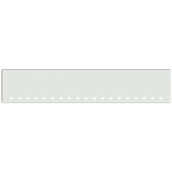 22 Inch Chrome American Eagle Boxed End Bumper With 19 M3- P3 Light Holes For Western Star 4700Sf