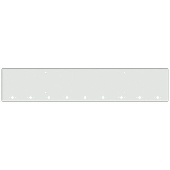 20 Inch Chrome American Eagle Boxed End Bumper With 9 M1- P1 Light Holes For Western Star 4700Sf