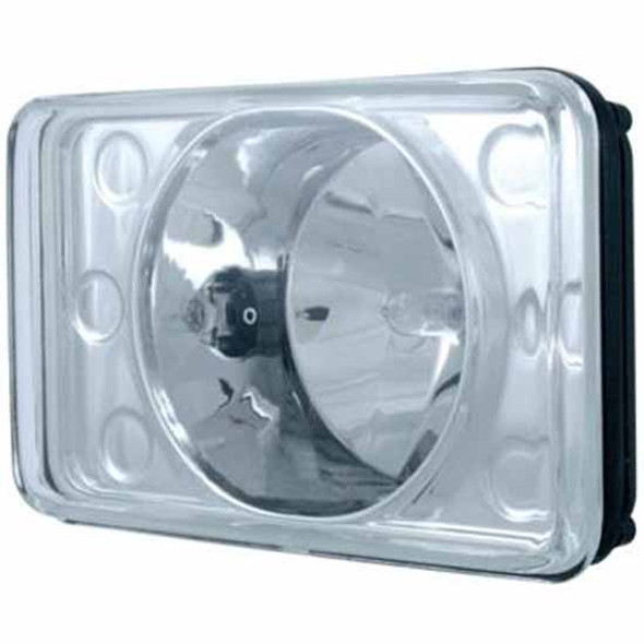 4 X 6 Inch Crystal Projection High Beam Headlight With Halogen Bulb