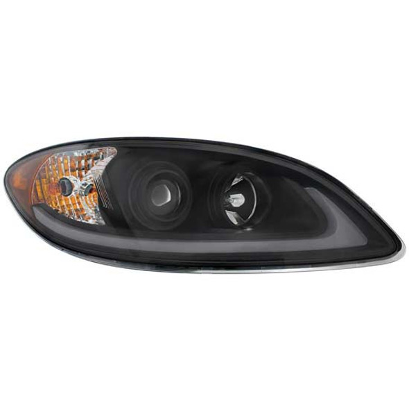 Blackout High Power Projection Headlight W/ LED Light Bar For International ProStar Passenger Side