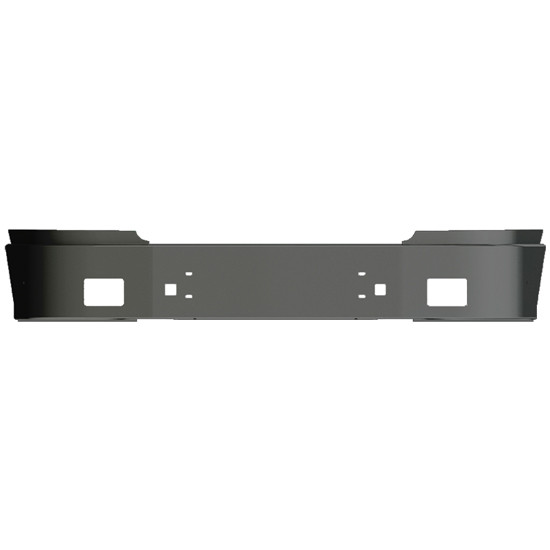 16 Inch Black Powder-Coated 3 Piece Wrap Around Bumper With Tow And Square Fog Light Holes For Sterling A And At