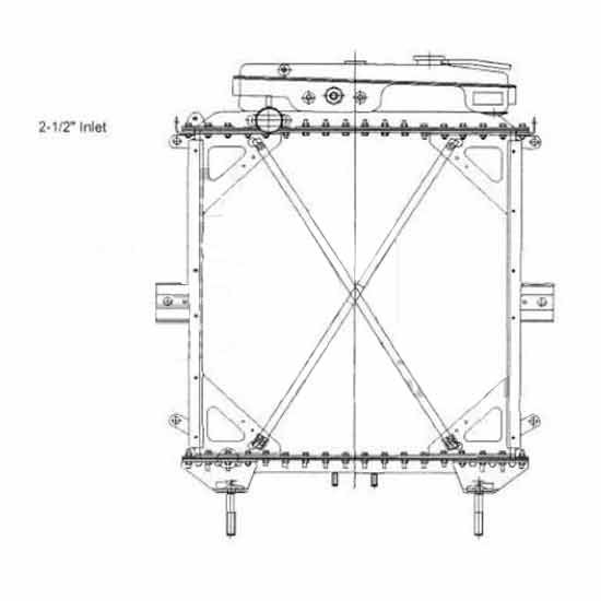 Bestfit Copper Brass Radiator With Frame For Kenworth W900B, W900B Aerocab, W900L, W900L Aerocab