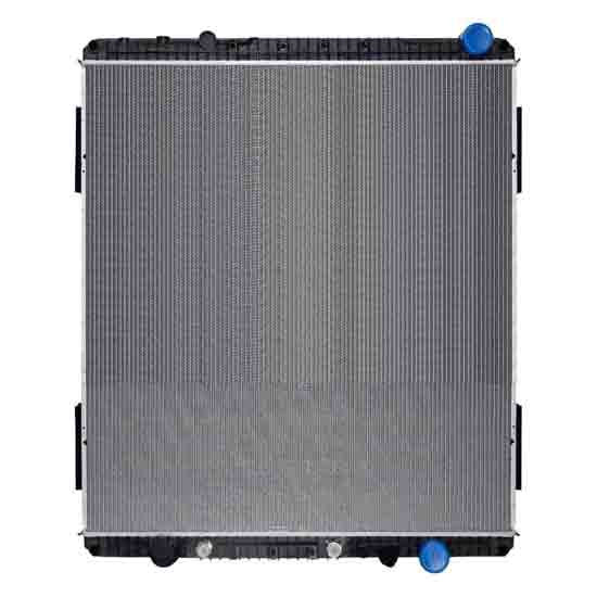 Bestfit Plastic Aluminum 2 Row Radiator With Oil Cooler And Passenger Side Outlet For Freightliner Coronado