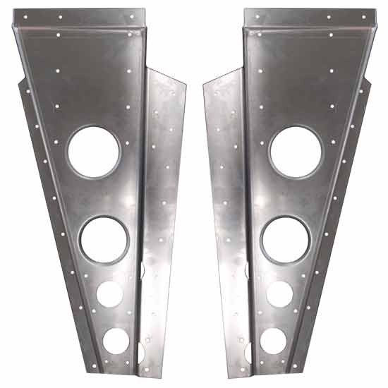 Bestfit Aluminum Inner Hood Skirt For Peterbilt 359 Extended Hood
