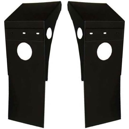 4 Inch Black Poly Rear Lift Axle Fender With Rear And 2 Inch Side Light Holes For Cement Trucks