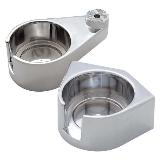 Chrome Cup Holder For Freightliner Fl120 Classic, Fl132 Classic Xl, Fld112 SBA, Fl112 SFA