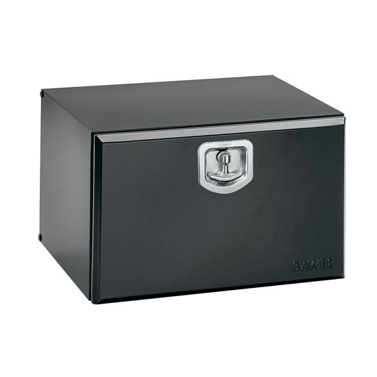 18 X 18 Inch Bawer Tool Boxes Black Powder-Coated Steel With Single Door, 1 Handle