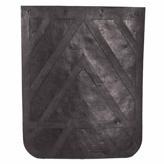 24 Inch Wide Black Rubber Chevron Mud Flaps