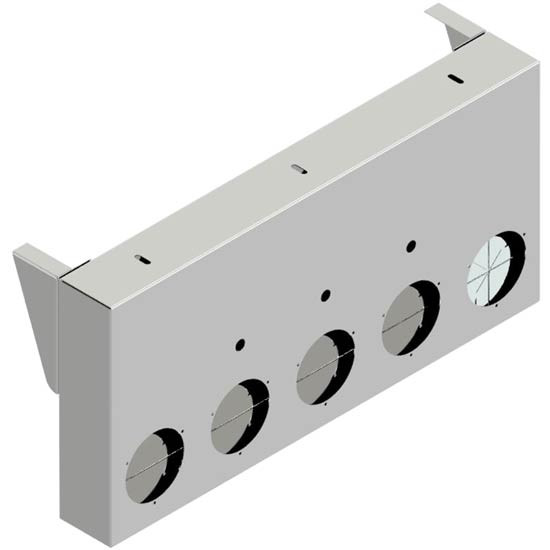 16 Inch Rear Center Panel 33 X Aluminum With Light Hole Options