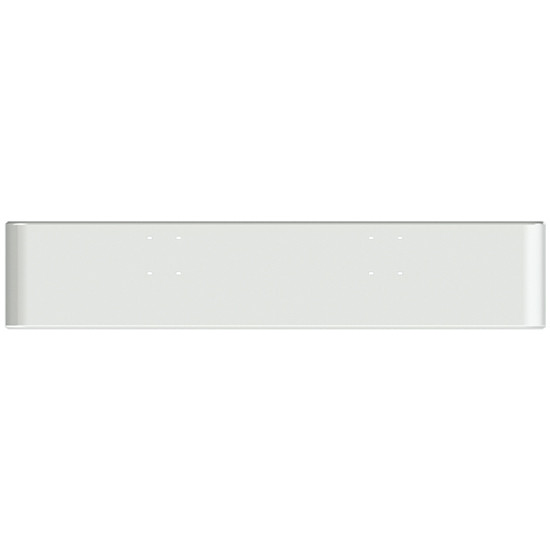 20 Inch Chrome Texas Rolled End Bumper, 10 Gauge For International 9900I, 9900Ix