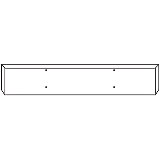 20 Inch Chrome Boxed American Eagle Bumper, 10 Gauge For Western Star 4900Sf