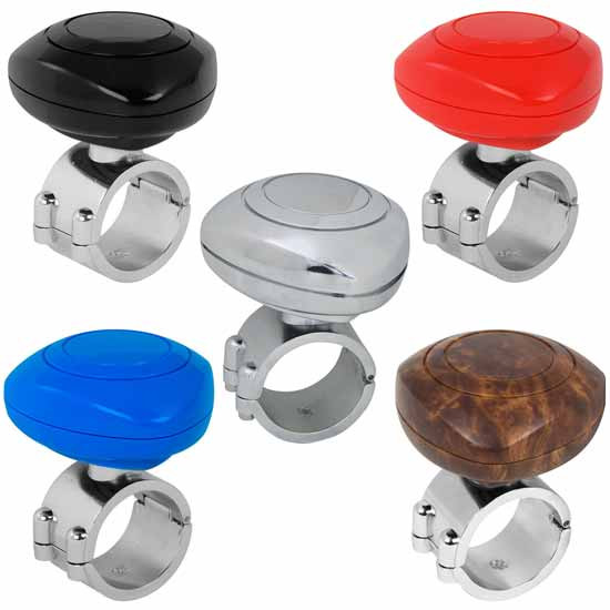 Steering Wheel Spinner With Plastic Knob And Metal Clamp