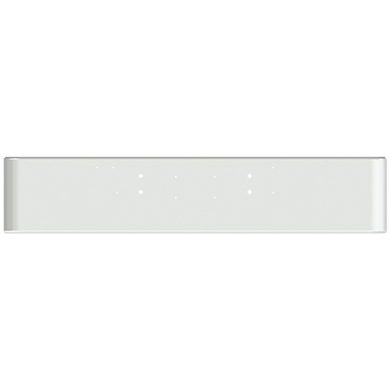 20 Inch Chrome Texas Rolled End Bumper, 10 Gauge For Kenworth Coe 1967-1984