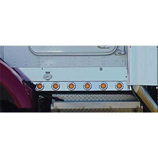 Stainless Steel Cab Panel With Light Options For Kenworth T800, T800 Curved Glass