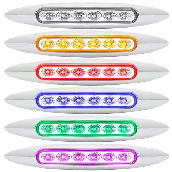 6 Inch Dual Revolution Marker To Auxiliary Slim Led Light