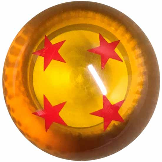 8 Inch Shiftopperz Amber Dragon Ball Z Shift Knob With Stars - 2 1/ Diameter