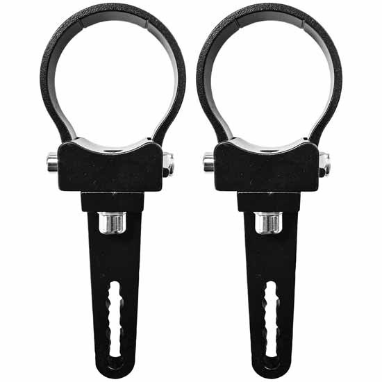 Steel Round Tube Led Light Bar Mounting Brackets For Grill / Bull Bar