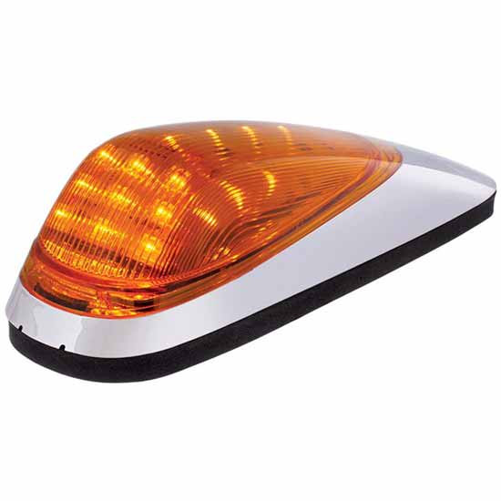 Grakon 2000 Style 19 Diode Amber Led Cab Light With Chrome Base