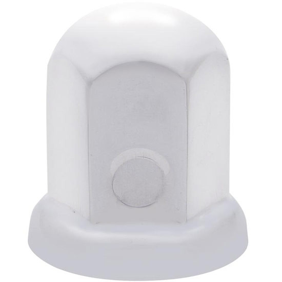 33 MM X 2.125 Inch Stainless Steel Standard Lug Nut Cover With Flange