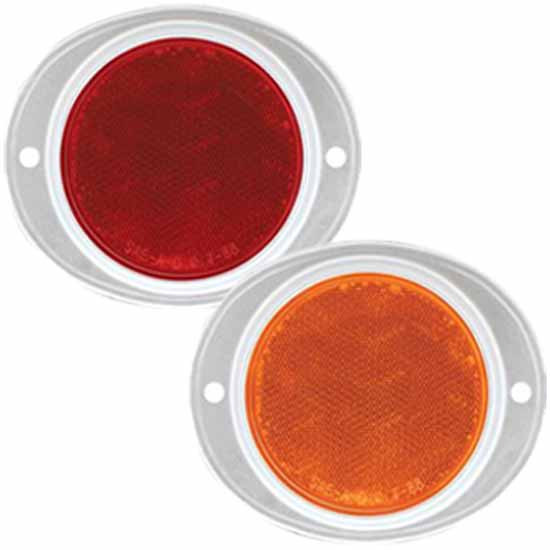 3 3/16 Rnd Reflector With Aluminum Mount Base
