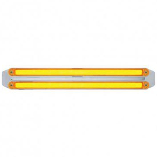 12 Inch Dual 24 Led Glo Light Bar With Dual Function And Bezel