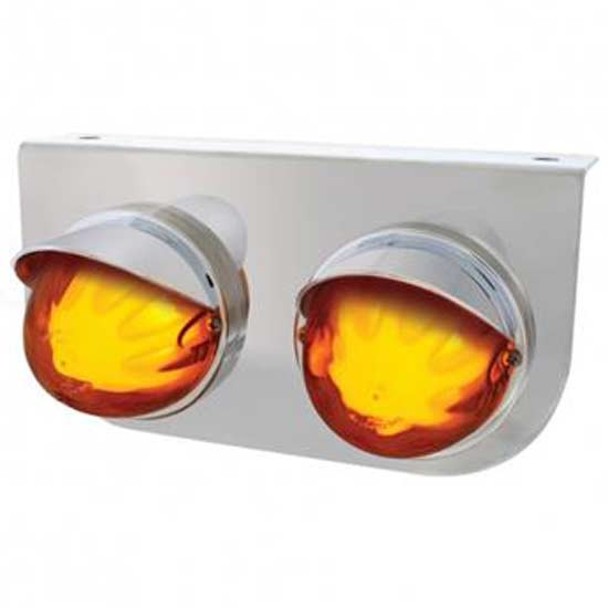 Stainless Light Bracket With 2X 9 Led Dual Function Watermelon Glo-Light And Visors