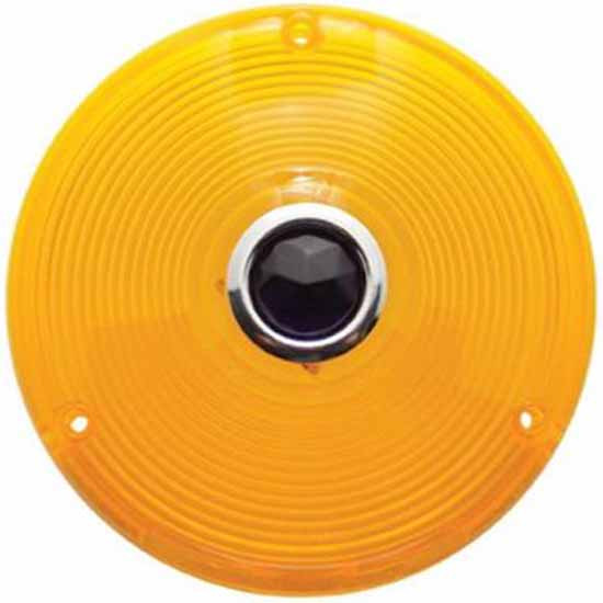 Snap Ring Deep Dish Light Lens With Blue Center Dot