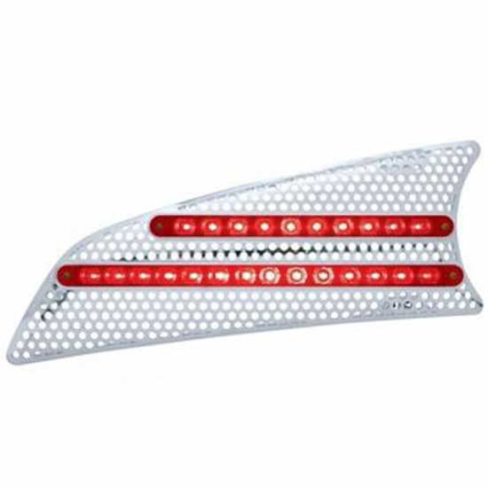 9 Inch Chrome Led Air Intake With 10 Led And 14 Led 12 Inch Light Bar For Kenworth T660