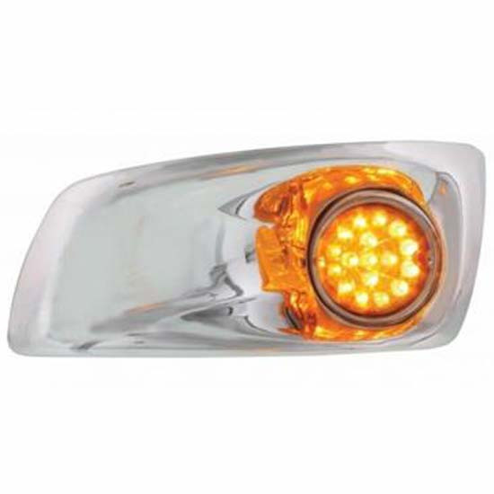 Bumper Light Bezel With 17 Led Dual Function Light Hi/Lo Reflector Style For Kw T660 08-17