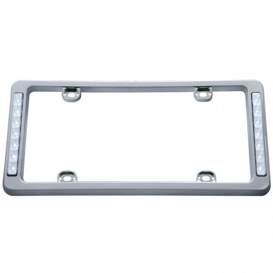 Chrome Plastic Led License Frame
