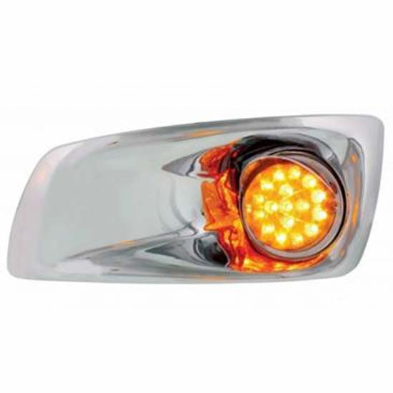 Bumper Light Bezel With 17 Led Dual Function Hi/Lo Light Reflector Style For Kw T660 2008 - 2017