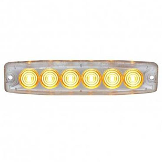 6 High Power Led Super Thin Warning Light