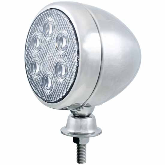 75 Inch 4. 6 Diode High Power Round Work Light With Teardrop Style Housing