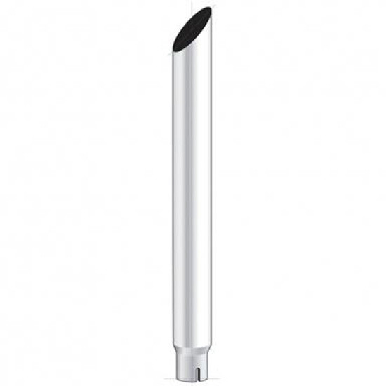 7 Inch Chrome Mitered Reduce To 5 Inch I.D. Bottom Exhaust