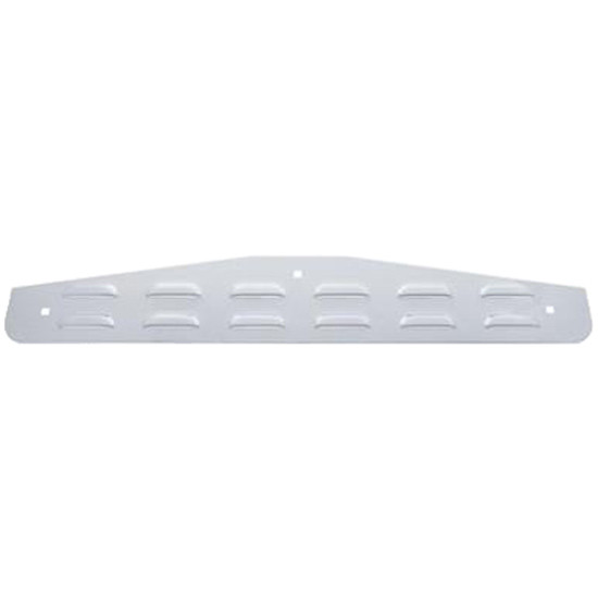 Chrome Louvered Bottom Mud Flap Plate, Bolt On
