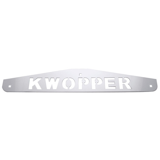 24 Inch Chrome 4 X Kwopper Bottom Mud Flap Plate