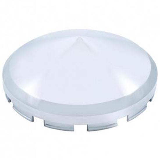 Chrome Plastic Pointed Front Axle Cover Hubcap With Or Without Spinner Hole