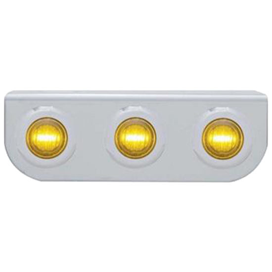 Stainless Steel Light Bracket With Three 3 Led Dual Function Mini Lights