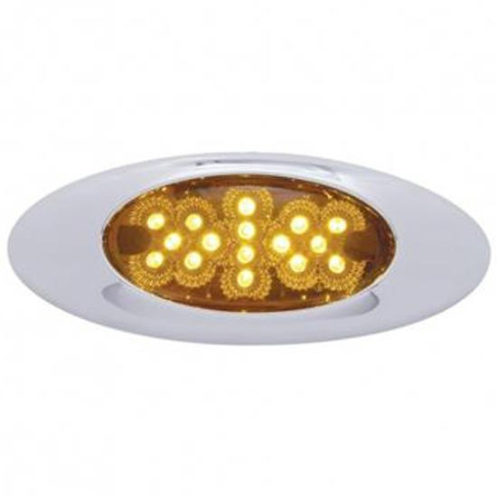 16 Led Reflector Clearance/ Marker Phantom I Light With Bezel