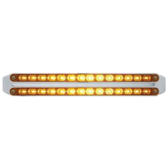 12 Inch Dual 14 Led Turn Signal Light Bars - Amber Led