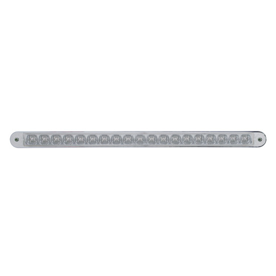 12 Inch 19 Led Light Bar With Chrome Plastic Bezel