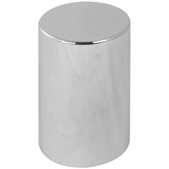 33Mm Chrome Plastic Flat Top Cylinder Lug Nut Cover For Hub Pilot Wheels