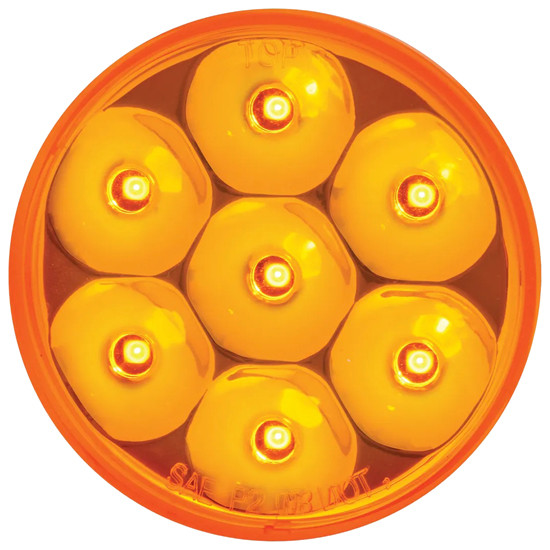 2 Inch Round Pearl Clearance And Marker 7 Led Light