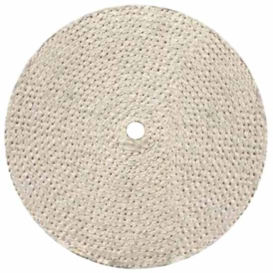 8 Inch 11 Ply Spiral Sewn Muslin/Sisal Buff For 5/ Arbor