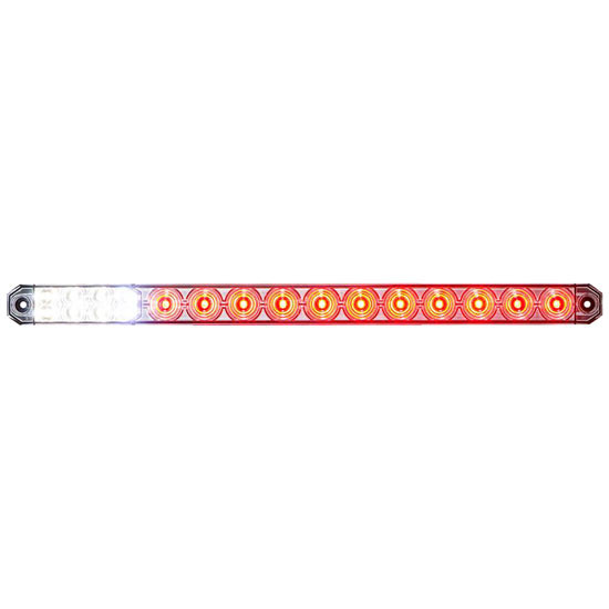 17 Inch 27 Led Low Profile S/T/T Light Bar, With Back Up Light