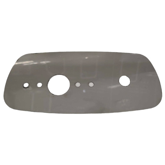 SS Dome Light Bracket With Watermelon Light Hole And Toggle Switch Cutout For Kenworth