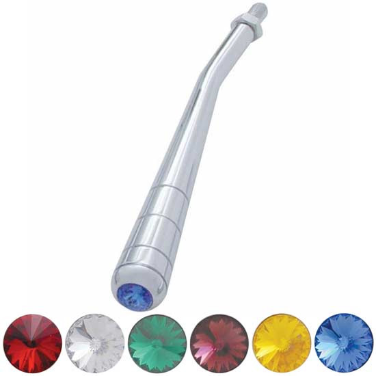 7 Inch Chrome Trailer Brake Handle With Jewel With Threaded End