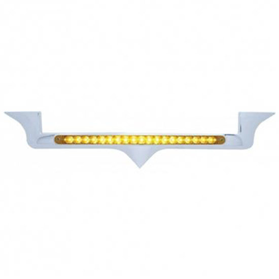12 Inch Chrome Hood Emblem Trim With Light And Color Options For Kenworth