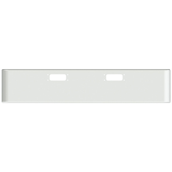 20 Inch Chrome Texas Square Bumper With Cuttout Options For Peterbilt 352, 359
