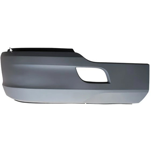 Black Plastic Bumper End Cover W/ Back Support By BESTfit Fits Kenworth T680 Gen I
